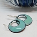 Large Domed enamel earrings