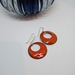 Large Domed enamel earrings