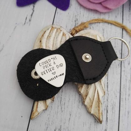 Guitar Pick Keyring - Personalised