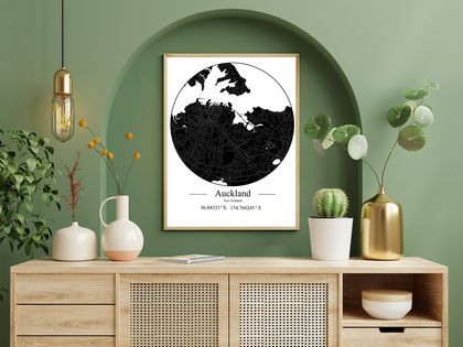Auckland City Map Poster