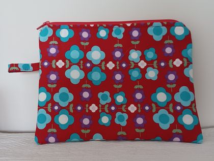 vibrant zippered pouch