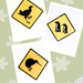 PDF Cross Stitch Patterns Kiwi Pūkeko and Yellow Eyed Penguin Crossing Sign 