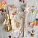 Fabric crown and wand set - Vintage Rose