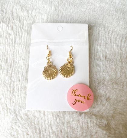 Golden Shell Earrings