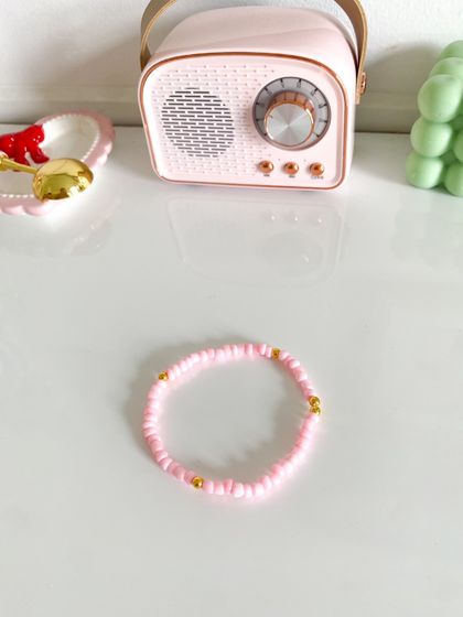 Pretty In Pink Seed-Bead Bracelet