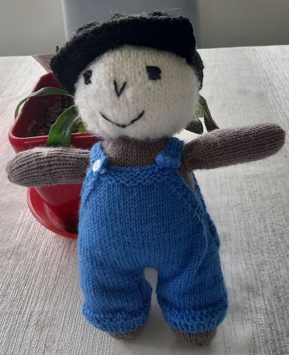 Boy doll knitted