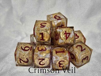  Dice Set - Clear Shell D6 Collection