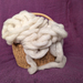 Muppet's fleece - very pale cream romney roving