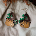 Earrings: Sloth hanging from tree