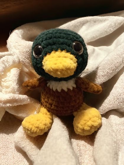 Crochet mallard duck
