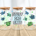 Stuff Dad Says Glass Can Tumbler with lid & straw, 470ml - Fathers day gift - Father's Day