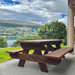 “The Mackenzie” Redwood picnic table