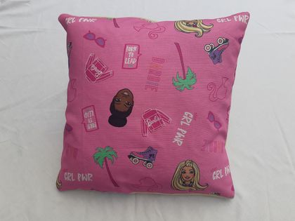 Handmade cushion cover: Barbie Print