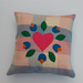 Handmade cushion cover- wool Hearts and Buds