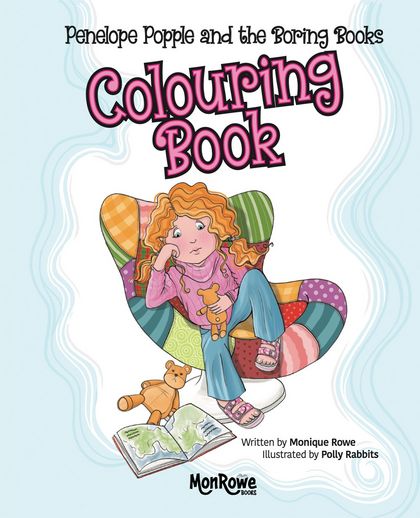 Penelope Popple and the Boring Books-Colouring and story book.