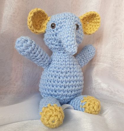 Cuddly crocheted elephant