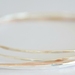 Silver and gold stacker bangles 