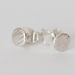 Small textured studs in sterling silver