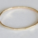 One single gold ring in yellow or rose 9ct 