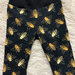 Black and gold Bee Leggings 6-9 months