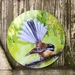 New Zealand FANTAIL BIRD, CIRCLE OUTDOOR, Garden or Inside Wall ART Panel.45cm Diameter