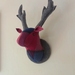 Deer Head Wallhanging, Ruby Blues