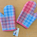 Pair of Vintage Wool Blanket Oven Gloves