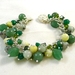 Green Gemstone Charm Bracelet