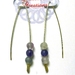 Flourite V Style Earrings