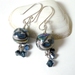 Metalised Lampwork Earrings