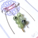 Prehnite V Style Earrings