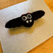 Needle Felted Bat Brooch