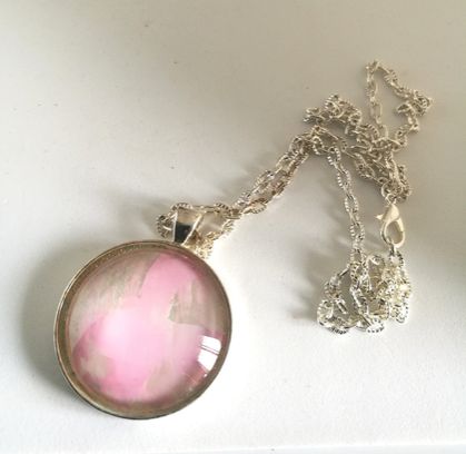 Hand Painted Pendant-PINK