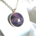 Hand Painted Pendant- Purple Horizon 