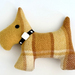 Golden Wool Blanket Scottie Dog Toy