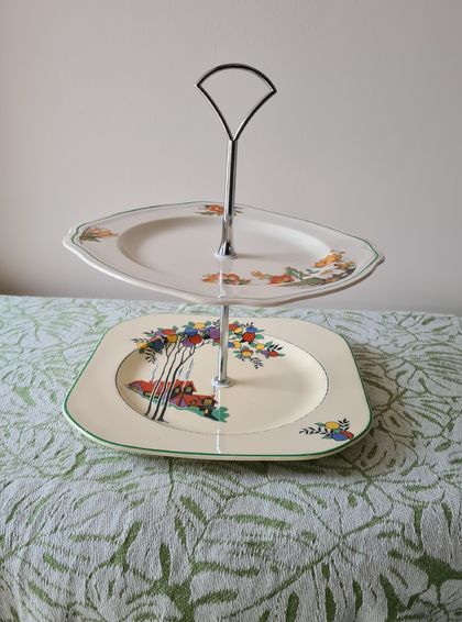 Welcome Home High Tea 2 Tier cake stand (2T337)