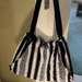 Striking black and white tote bag