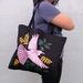 Aroha nui Tui Black Tote Bag