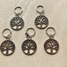 5 Tree of Life Knitting Stitch Markers