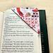 Fabric Corner Bookmark - Strawberry and Chicken