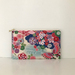 Japanese kimono print medium size pencil case / make-up pouch / toiletry pouch / clutch