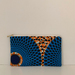 African print medium size pencil case / make-up pouch / toiletry pouch / clutch