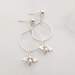 Sterling Silver Hexi/Bee Hoops (1 pr only)