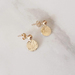 Petite Gold Filled Hammered Disc Studs