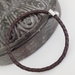 Men's Woven Leather Bracelet - Dark Brown