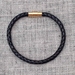 Men's Woven Leather Bracelet -Black