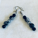 Earrings - Glass Pearls: Black Coffee