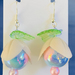 Earrings - Candyfloss blue and pink (Carnival range)