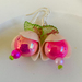 Earrings - Candyfloss dark pink (Carnival range)