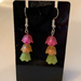 Earrings - Flower Girl: Hot pink, orange and lime